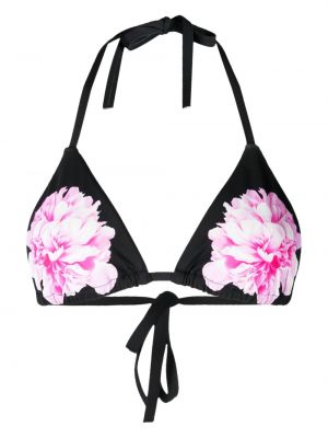 Virágos bikini nyomtatás Cynthia Rowley fekete