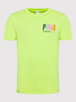 T-Shirt SWxP Graphic 533623 Żółty Regular Fit Puma