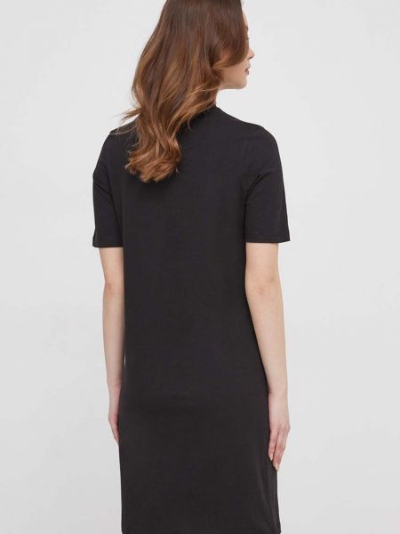 Bavlněné mini šaty Tommy Hilfiger černé