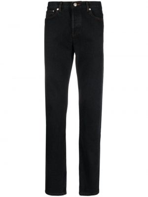 Priliehavé džínsy s rovným strihom A.p.c. čierna