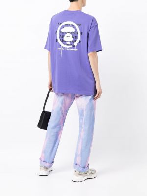 Camiseta con estampado Aape By *a Bathing Ape® violeta
