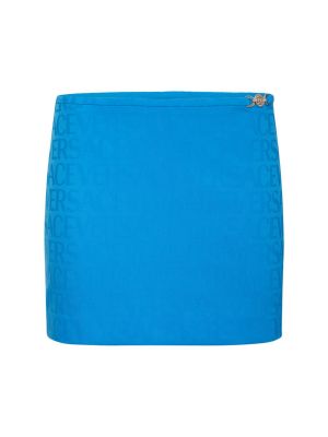 Mini suknja Versace plava