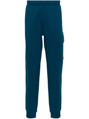 Памучни спортни панталони C.p. Company синьо