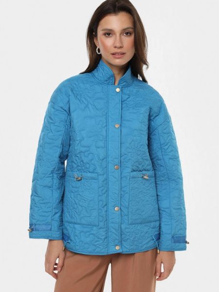 Утепленная демисезонная куртка Sei Tu синяя