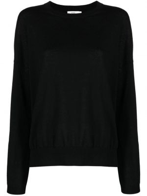 Памучен пуловер Closed черно