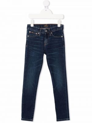 Stretch jeans for jenter Ralph Lauren Kids blå