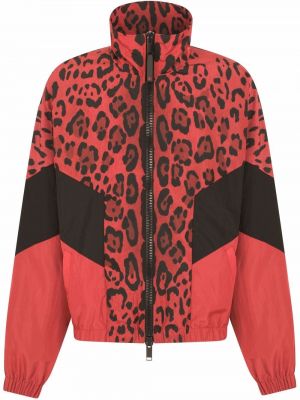 Jacke mit reißverschluss mit print mit leopardenmuster Dolce & Gabbana
