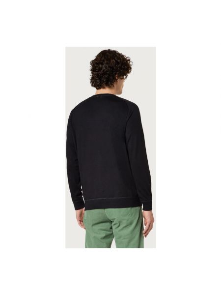 Jersey de algodón de tela jersey con estampado de cachemira Massimo Alba negro
