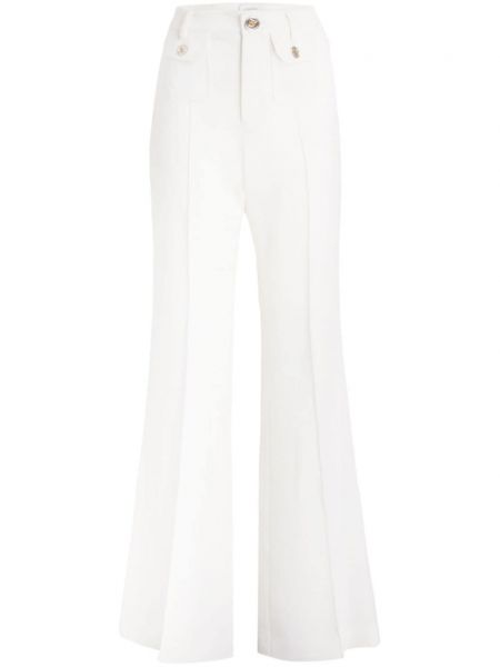 Vlněné kalhoty Giambattista Valli bílé