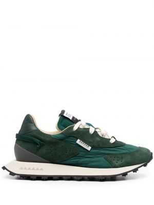Sneakersy sznurowane koronkowe Run Of zielone