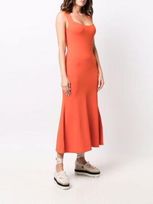 Šaty bez rukávů Stella Mccartney oranžové