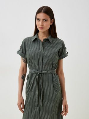 Платье-рубашка Blauz зеленое