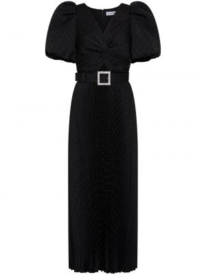 Plisované večerné šaty Rebecca Vallance čierna