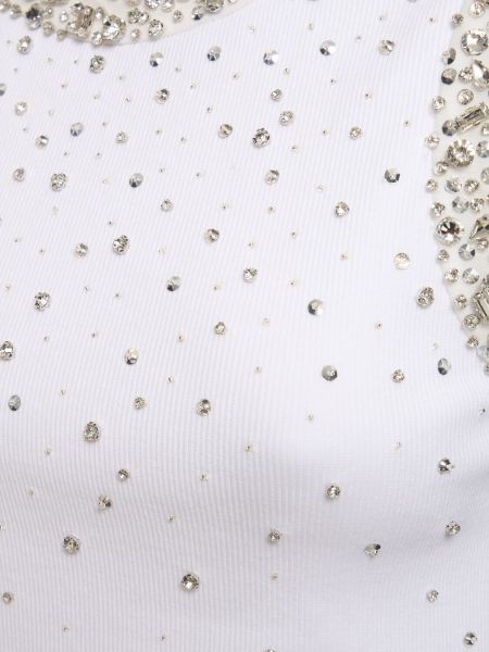 Tank top de tela jersey de cristal Des Phemmes blanco