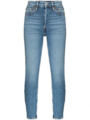 Hög midja jeans Re/done blå