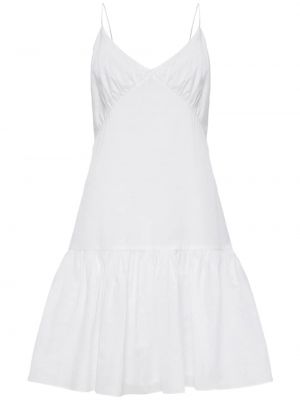 Βαμβακερή φόρεμα 12 Storeez λευκό