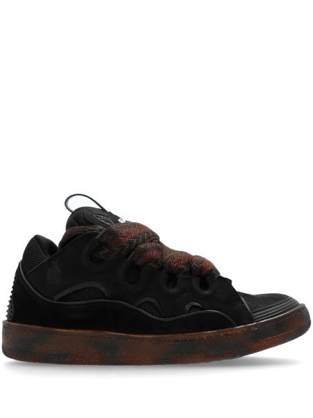 Leder sneaker Lanvin schwarz