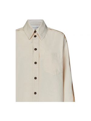 Blusa de algodón oversized Victoria Beckham blanco
