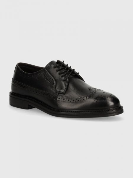 Kožne cipele Gant crna