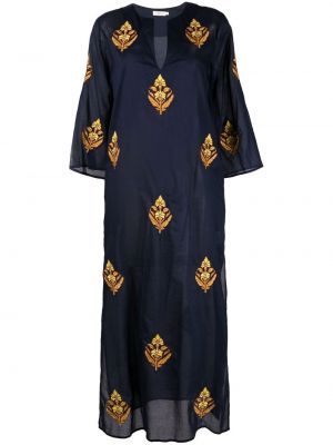 Brodert dress Tory Burch blå