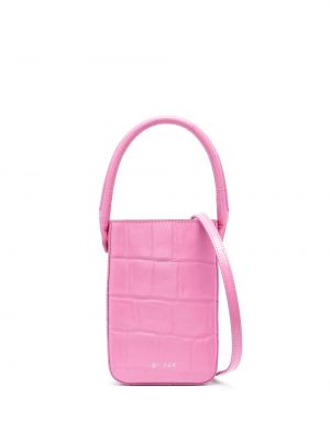 Τσάντα shopper By Far ροζ