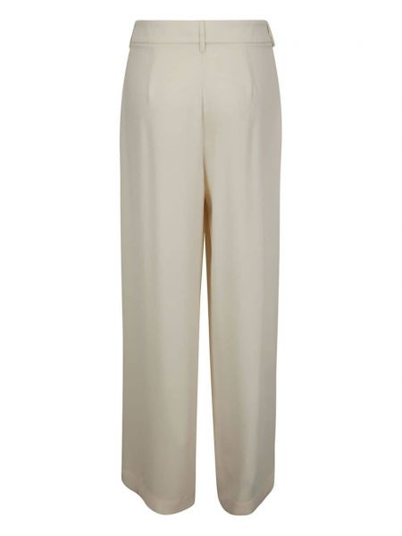 Pantalon droit plissé Drhope blanc