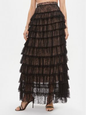Priliehavá dlhá sukňa Twinset čierna