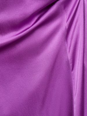 Vestido de raso de seda Forte Forte violeta