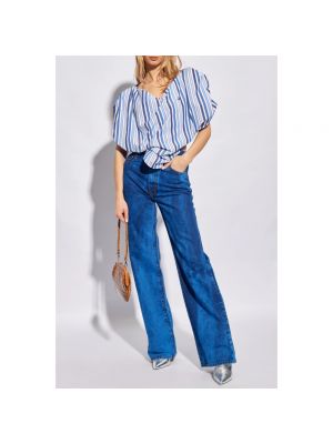 Jeans a vita alta baggy Vivienne Westwood blu