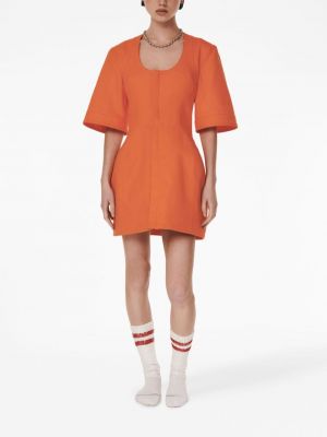 Bavlněné koktejlové šaty Rosie Assoulin oranžové