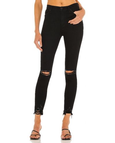 Černé skinny džíny s vysokým pasem Hudson Jeans