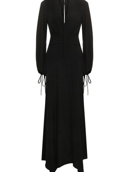 Платье из вискозы Dondup черное