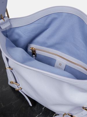 Кожени чанта за ръка Givenchy виолетово