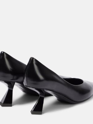 Pantofi cu toc din piele Nensi Dojaka negru