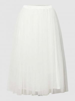 Spódnica midi Lace & Beads biała