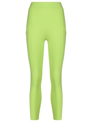 Αθλητικό παντελόνι με ψηλή μέση με πετραδάκια Live The Process πράσινο