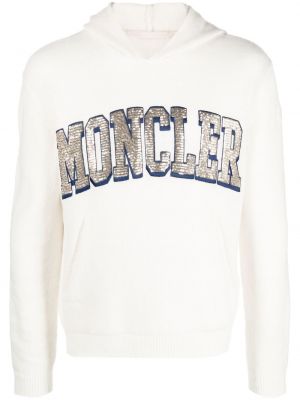 Pailletten hoodie Moncler weiß