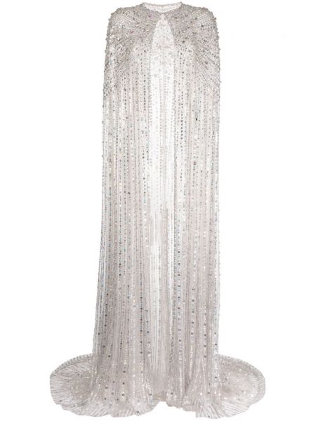 Κοκτέιλ φόρεμα Jenny Packham ασημί