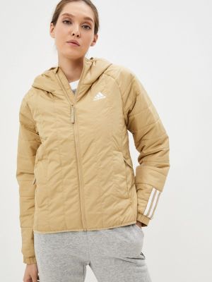 Утепленная куртка Adidas, бежевая