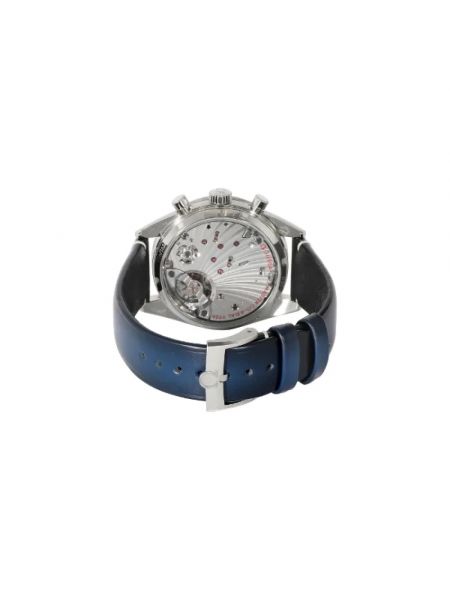 Zegarek ze stali chirurgicznej retro Omega Vintage niebieski
