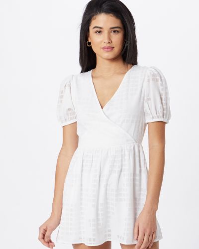 Košeľové šaty s aplikáciou Miss Selfridge Petite biela