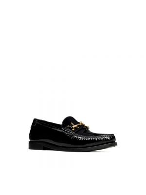 Lakierowane loafers Saint Laurent czarne