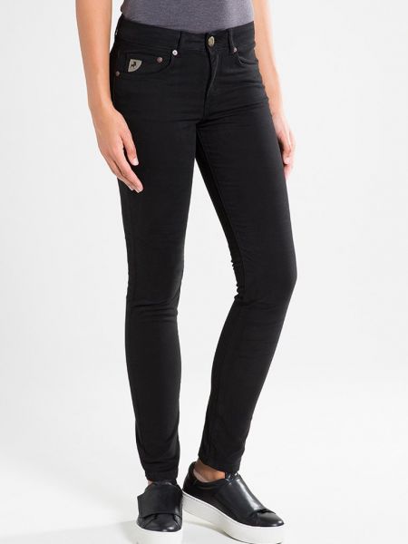 Jeansy skinny slim fit Lois Jeans czarne