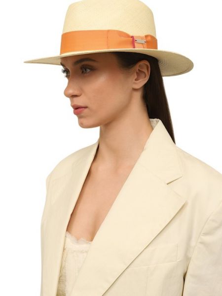 Шляпа Kiton оранжевая