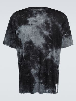 T-shirt di lana tie-dye Satisfy nero