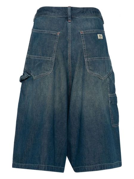 Jeans shorts ausgestellt R13 blau