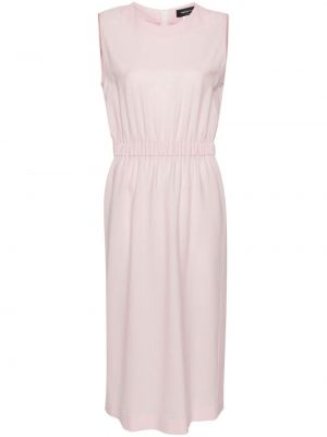 Μάλλινη μίντι φόρεμα από μαλλί merino Fabiana Filippi ροζ