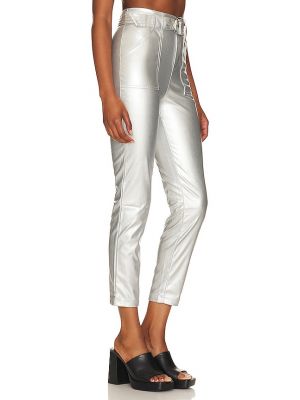 Pantaloni con fibbia Superdown argento