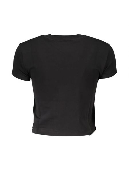 Camiseta de algodón con estampado Guess negro