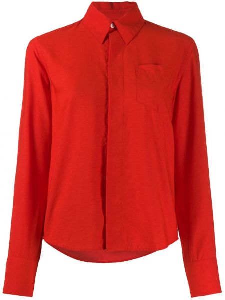 Рубашка с воротником Ami Paris, красный